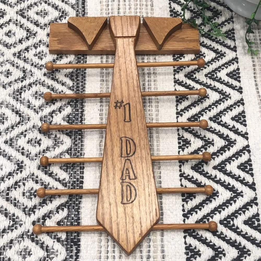 Vintage #1 Dad tie holder